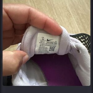 Nike Kids White and Purple Sneakers